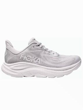 Clifton 10 Running Women's Hoka Shoes - Ash Grey/White
